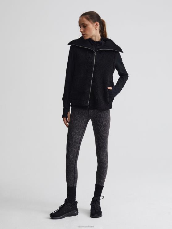 BD04L457 zwart espen gilet vrouwen Varley kleding