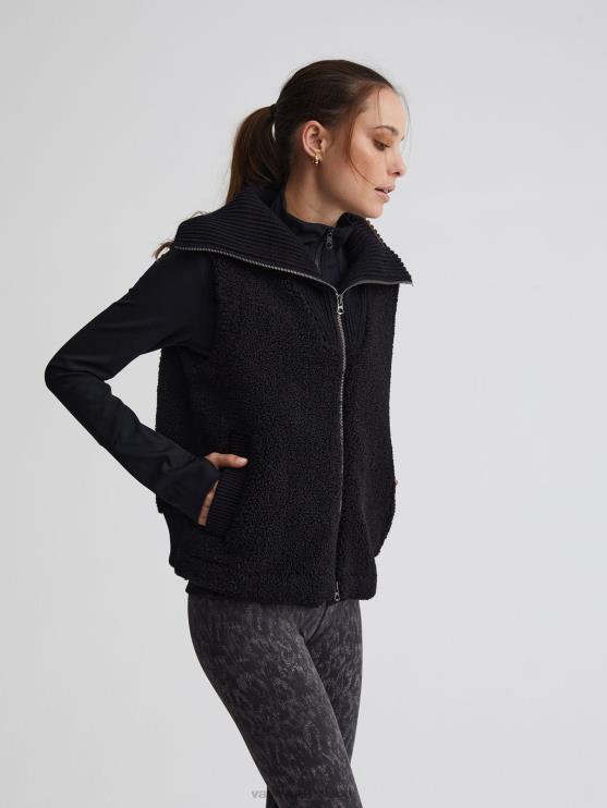 BD04L457 zwart espen gilet vrouwen Varley kleding