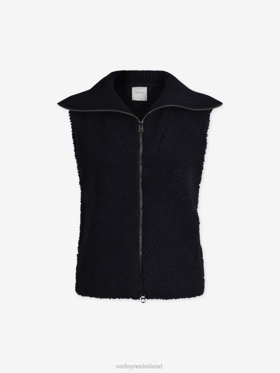 BD04L457 zwart espen gilet vrouwen Varley kleding