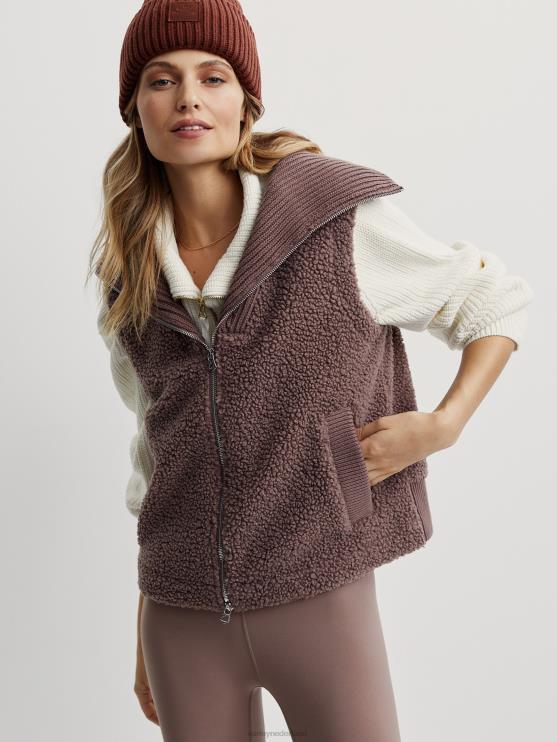 BD04L458 diep taupe espen gilet vrouwen Varley kleding
