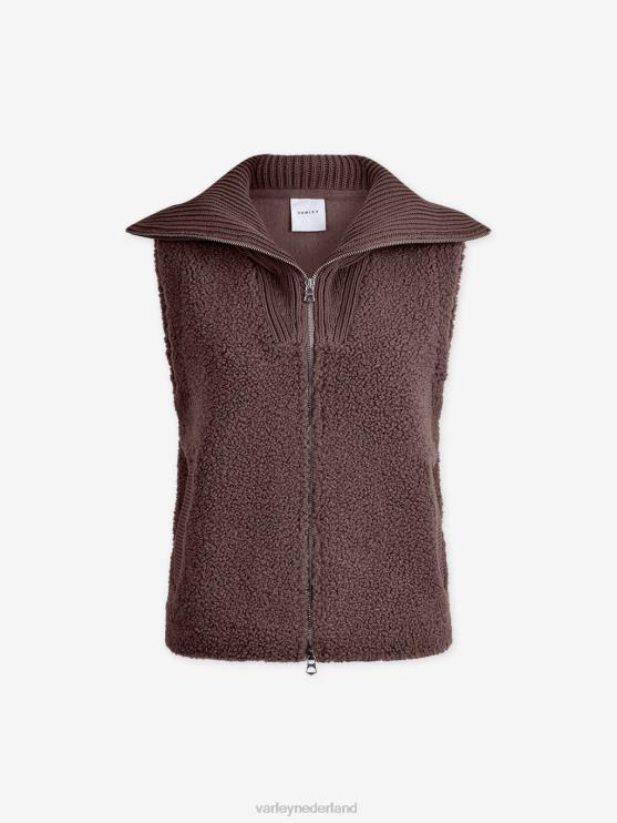 BD04L458 diep taupe espen gilet vrouwen Varley kleding