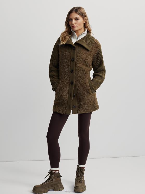 BD04L460 donkere olijf elliot jas vrouwen Varley kleding