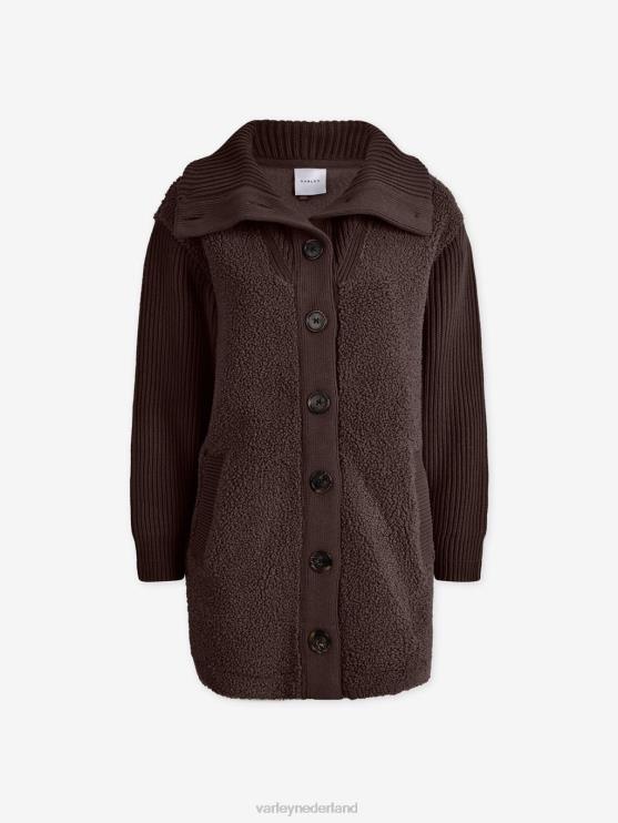 BD04L461 diep taupe elliot jas vrouwen Varley kleding