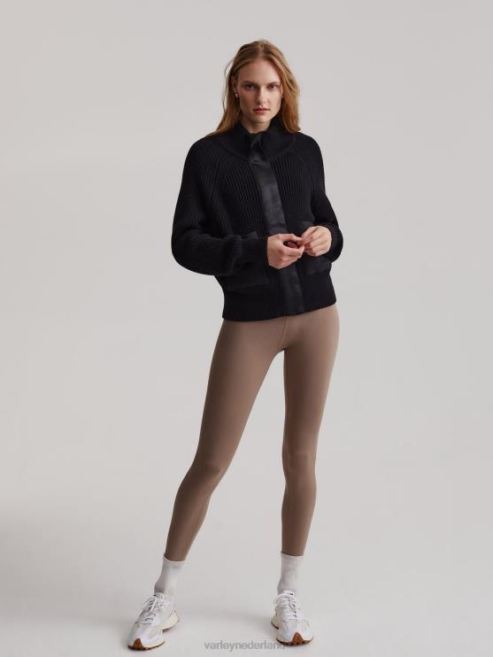 BD04L463 zwart delfern jas vrouwen Varley kleding