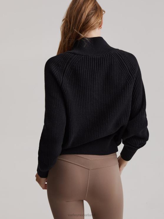BD04L463 zwart delfern jas vrouwen Varley kleding