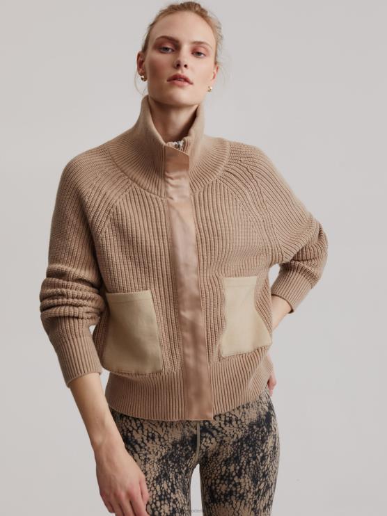 BD04L465 licht taupe delfern jas vrouwen Varley kleding