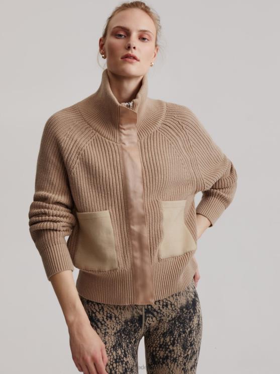 BD04L465 licht taupe delfern jas vrouwen Varley kleding