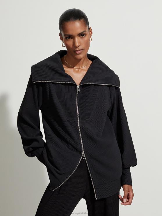 BD04L85 zwart ells jas vrouwen Varley kleding