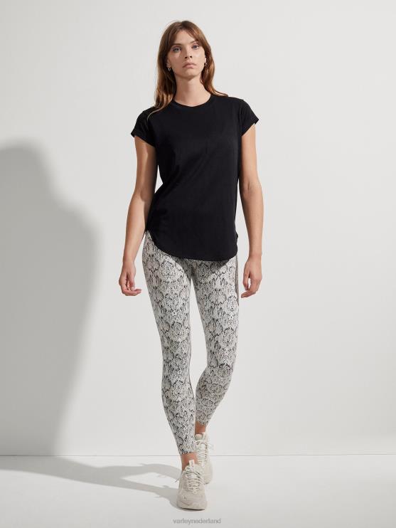 BD04L122 zwart jade naadloos T-shirt vrouwen Varley kleding