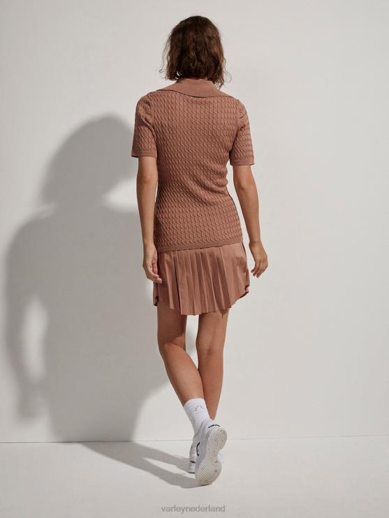BD04L142 mokka mousse Lillian off-court polo vrouwen Varley kleding