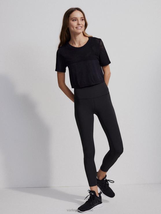 BD04L251 zwart paden cropped tee vrouwen Varley kleding