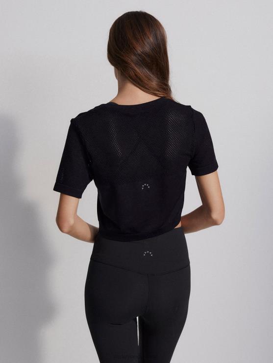 BD04L251 zwart paden cropped tee vrouwen Varley kleding