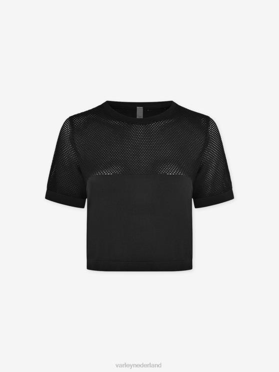 BD04L251 zwart paden cropped tee vrouwen Varley kleding