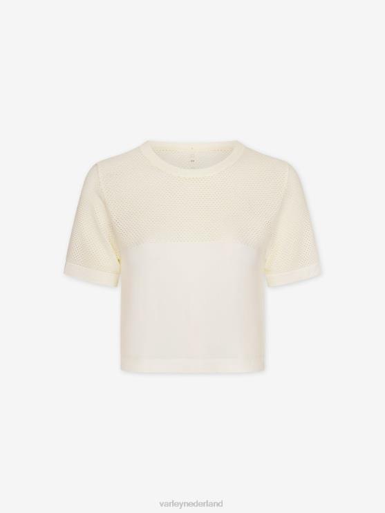 BD04L252 zilverreiger paden cropped tee vrouwen Varley kleding