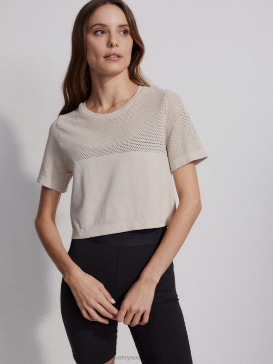 BD04L253 windgong paden cropped tee vrouwen Varley kleding