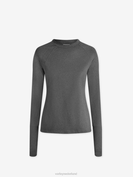 BD04L244 houtskool mergel bradford actief topje vrouwen Varley kleding