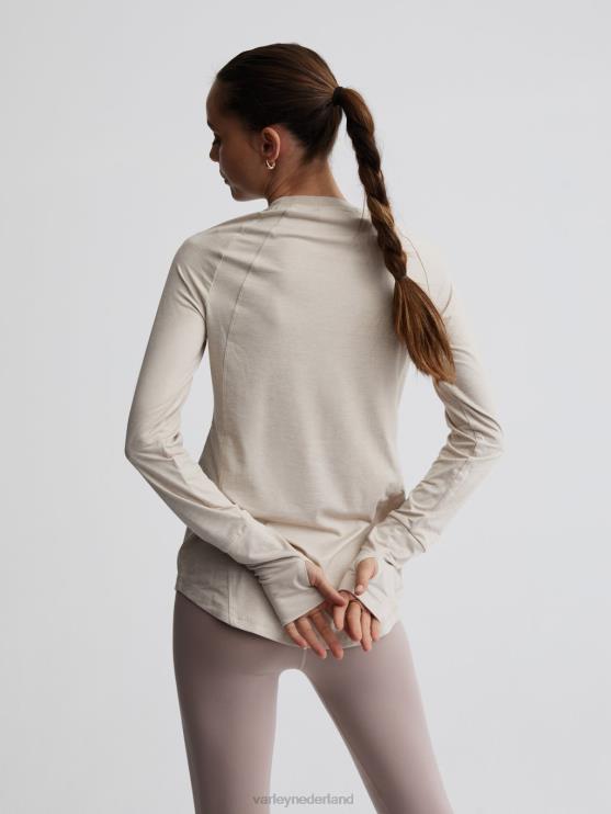BD04L245 zilvergrijs gemêleerd bradford actief topje vrouwen Varley kleding
