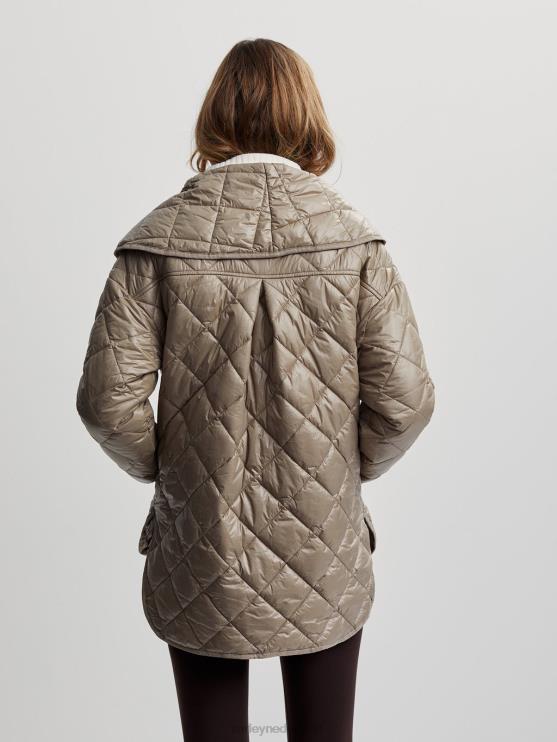 BD04L434 gevallen rots Foster gewatteerde jas vrouwen Varley kleding