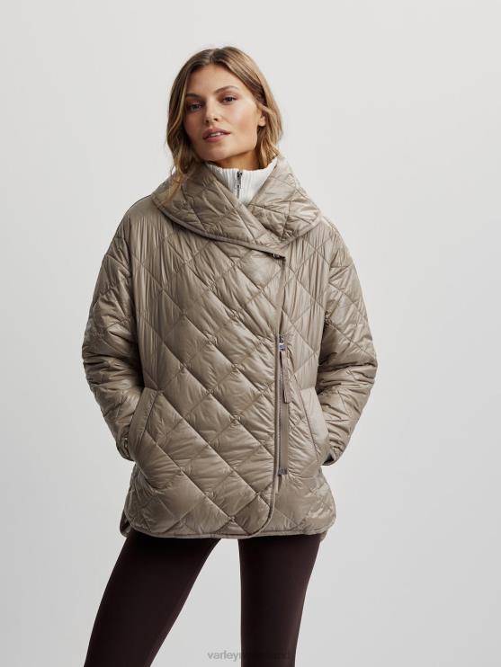 BD04L434 gevallen rots Foster gewatteerde jas vrouwen Varley kleding