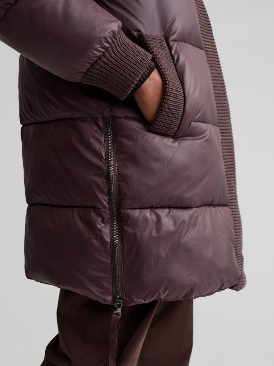 BD04L442 rozijn baldwin puffer jas vrouwen Varley kleding