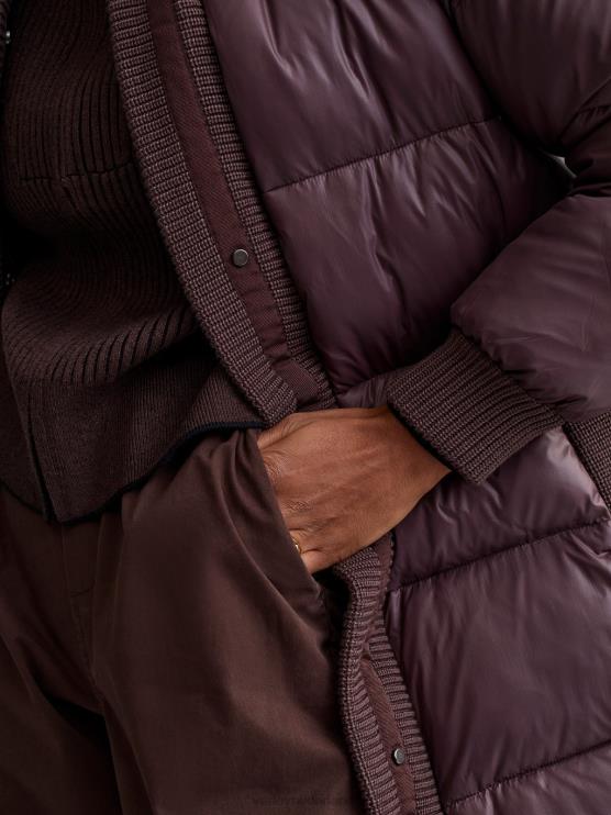BD04L442 rozijn baldwin puffer jas vrouwen Varley kleding