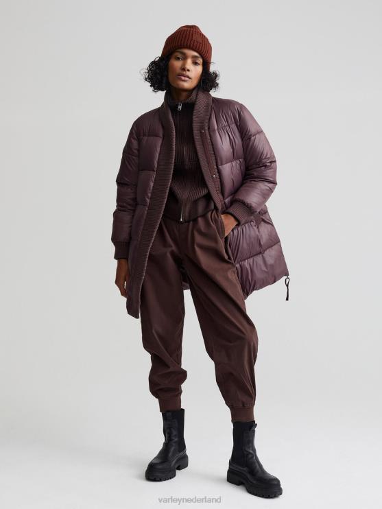 BD04L442 rozijn baldwin puffer jas vrouwen Varley kleding