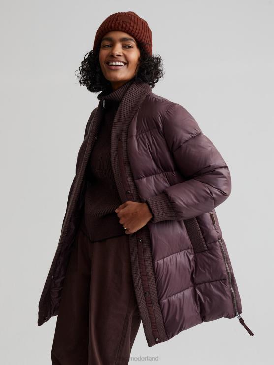 BD04L442 rozijn baldwin puffer jas vrouwen Varley kleding