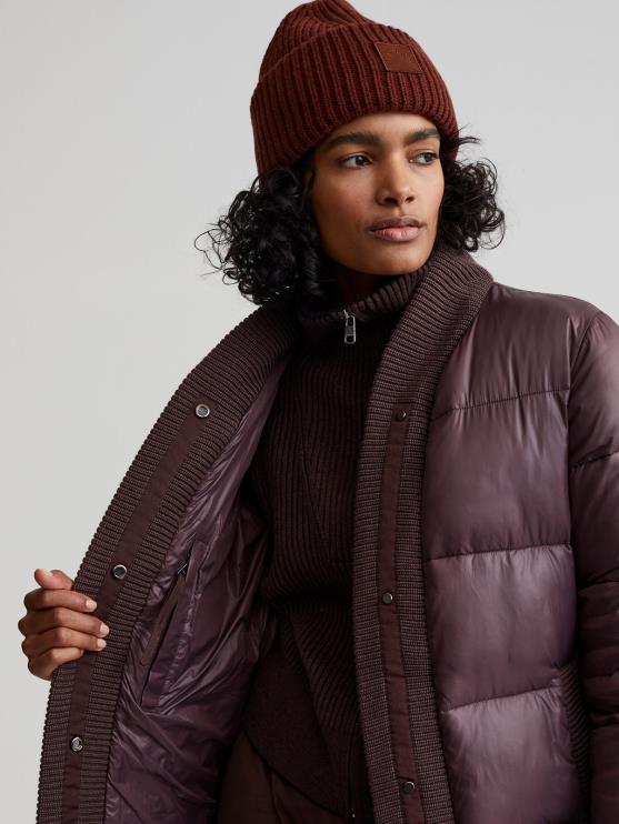 BD04L442 rozijn baldwin puffer jas vrouwen Varley kleding