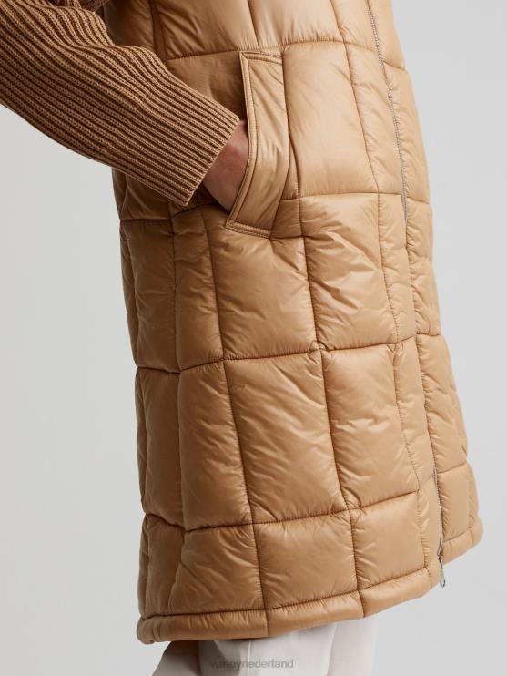 BD04L451 woestijnzand Mayten gebreid pufferjack vrouwen Varley kleding