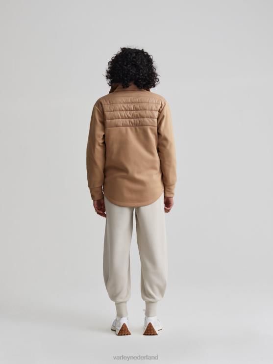 BD04L467 woestijnzand balfern jas vrouwen Varley kleding