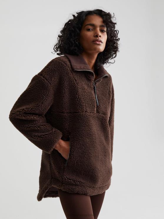 BD04L425 koffieboon stratton jas vrouwen Varley kleding