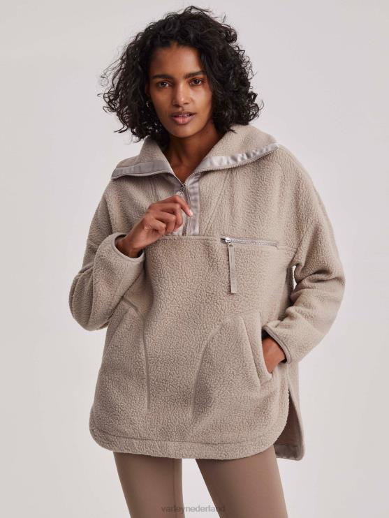 BD04L433 taupe klei daniel fleece vrouwen Varley kleding