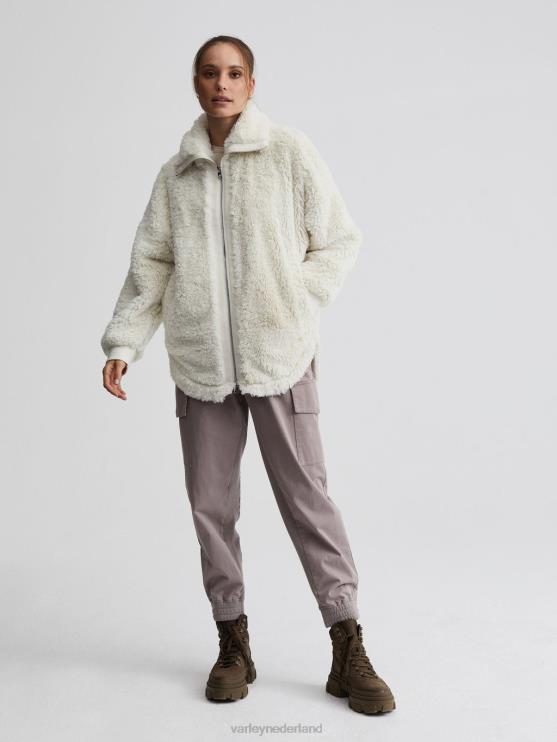 BD04L444 zilverreiger soort jas met gordel vrouwen Varley kleding