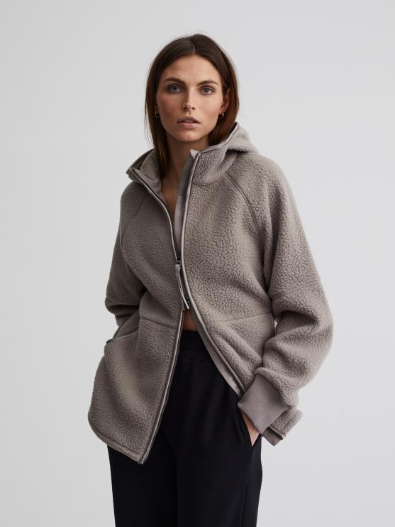 BD04L470 satelliet raley fleece met rits vrouwen Varley kleding