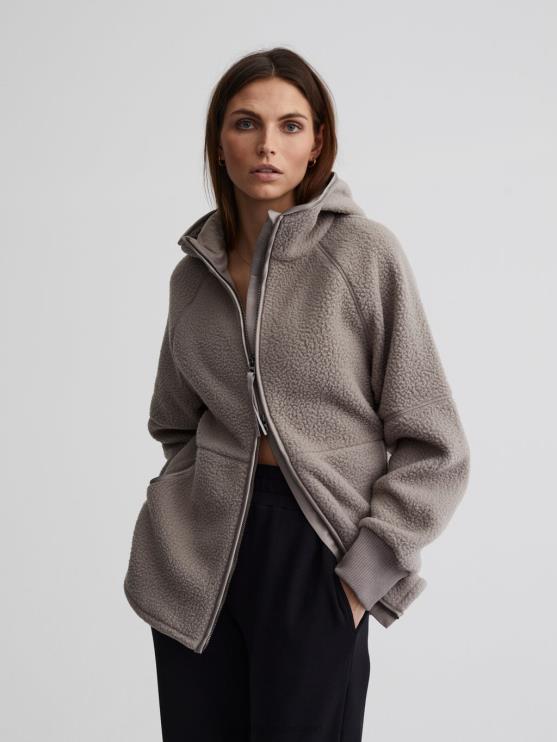BD04L470 satelliet raley fleece met rits vrouwen Varley kleding