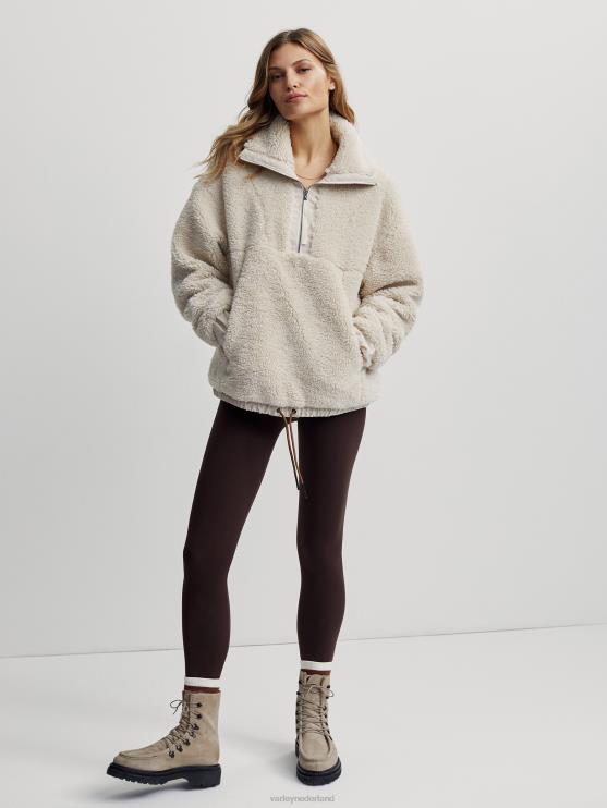 BD04L472 eierpunch Appleton pullover met halve rits vrouwen Varley kleding