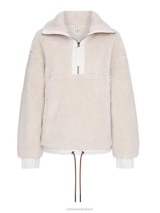 BD04L472 eierpunch Appleton pullover met halve rits vrouwen Varley kleding