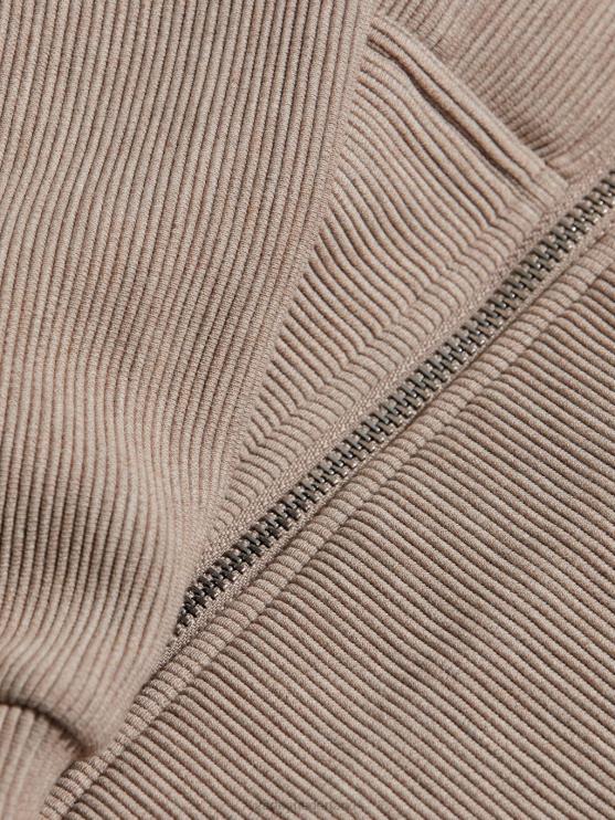 BD04L109 taupe mergel rosanne doorlopende sweater vrouwen Varley kleding