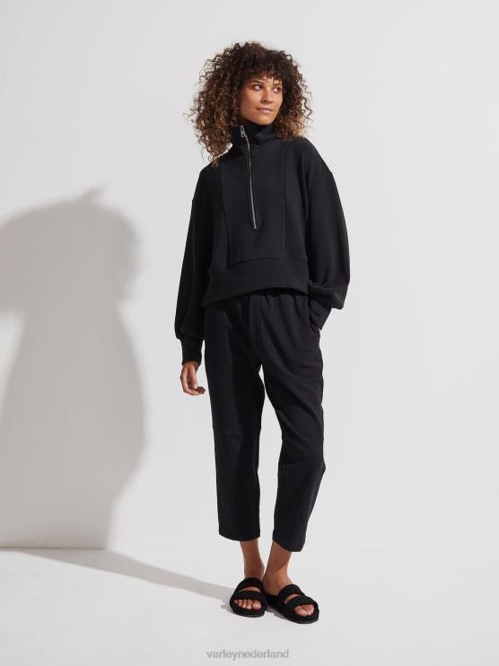 BD04L144 zwart ramona pullover met halve rits vrouwen Varley kleding
