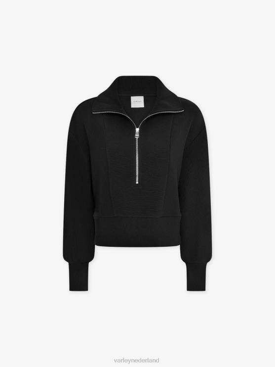 BD04L144 zwart ramona pullover met halve rits vrouwen Varley kleding