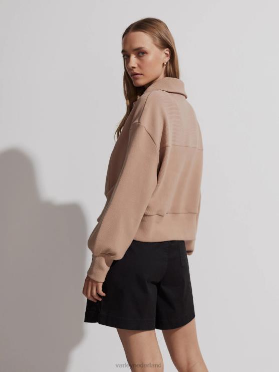BD04L145 chanterelle ramona pullover met halve rits vrouwen Varley kleding