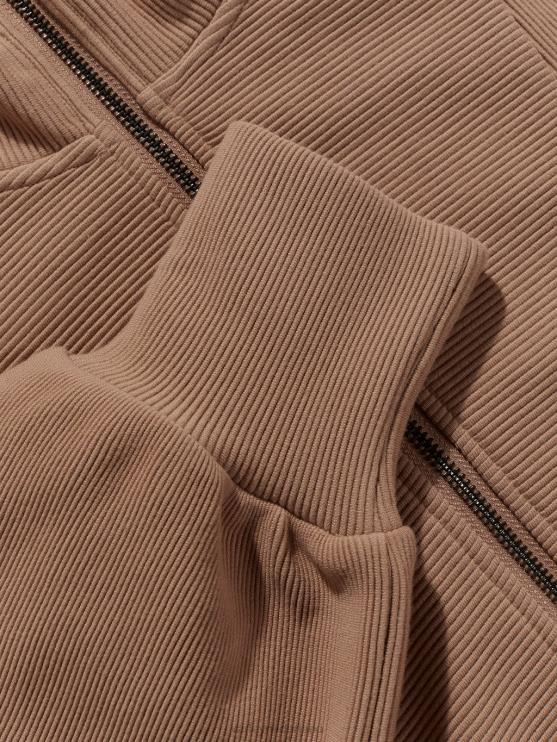 BD04L145 chanterelle ramona pullover met halve rits vrouwen Varley kleding