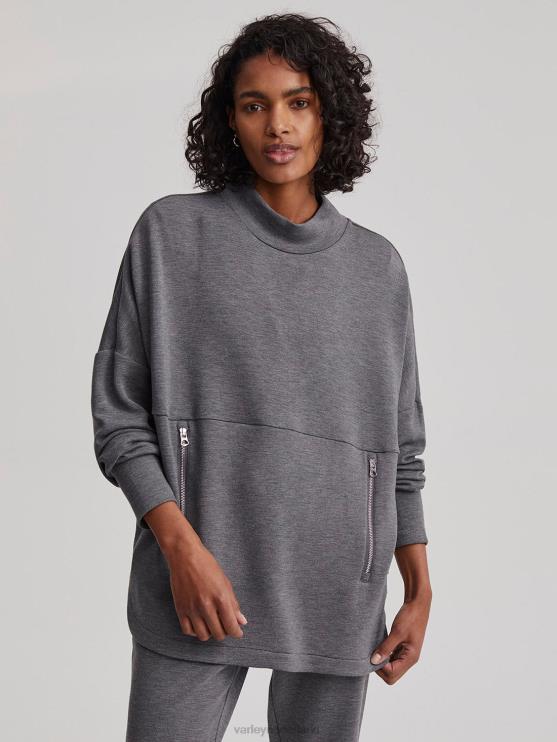 BD04L153 houtskool mergel baai zweet vrouwen Varley kleding