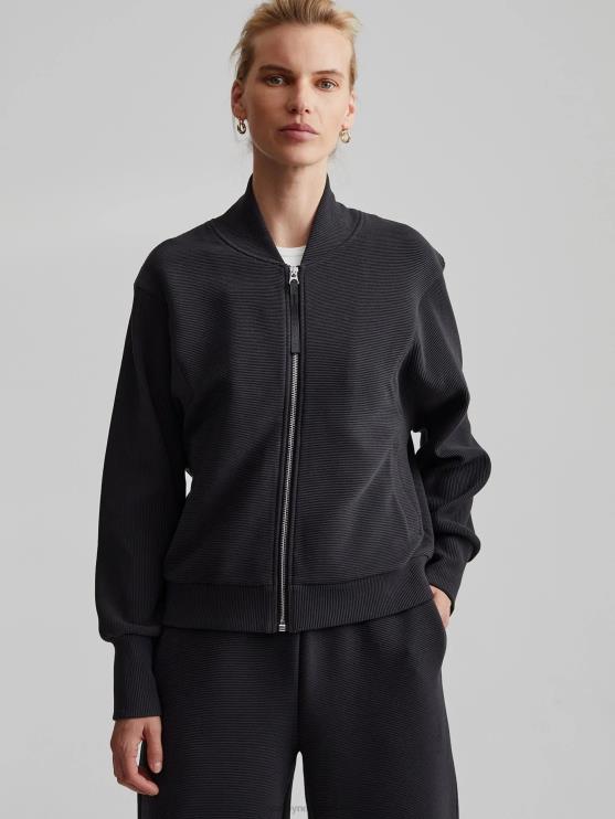 BD04L157 zwart alia zip-through sweat vrouwen Varley kleding
