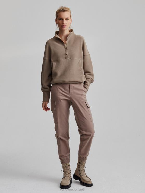 BD04L204 fossiel acadia pullover met halve rits vrouwen Varley kleding
