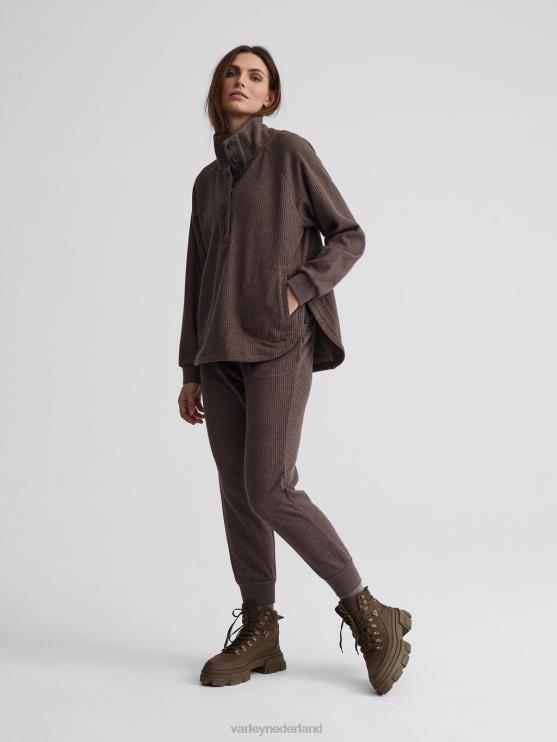 BD04L214 chocolade mergel royaal zweet vrouwen Varley kleding