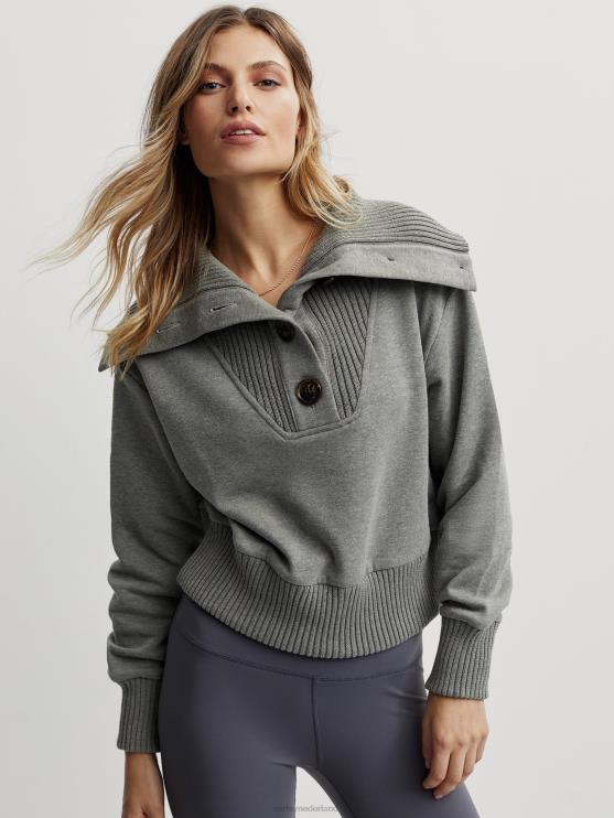 BD04L225 schemergroene vlek mergel milaan zweet vrouwen Varley kleding