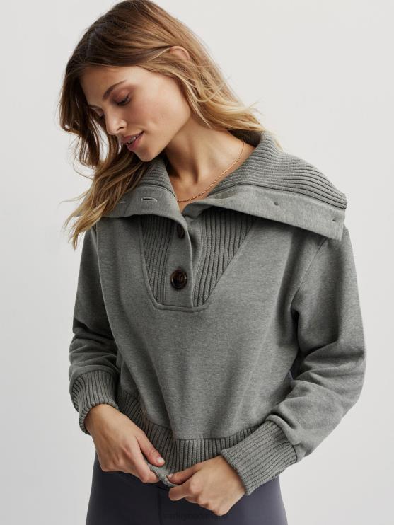 BD04L225 schemergroene vlek mergel milaan zweet vrouwen Varley kleding