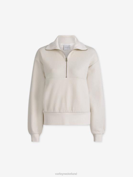 BD04L227 zilverreiger cyrus pullover met halve rits vrouwen Varley kleding