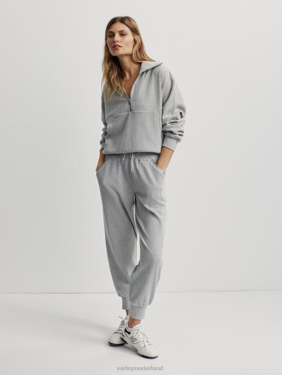 BD04L228 salie heide mergel cyrus pullover met halve rits vrouwen Varley kleding